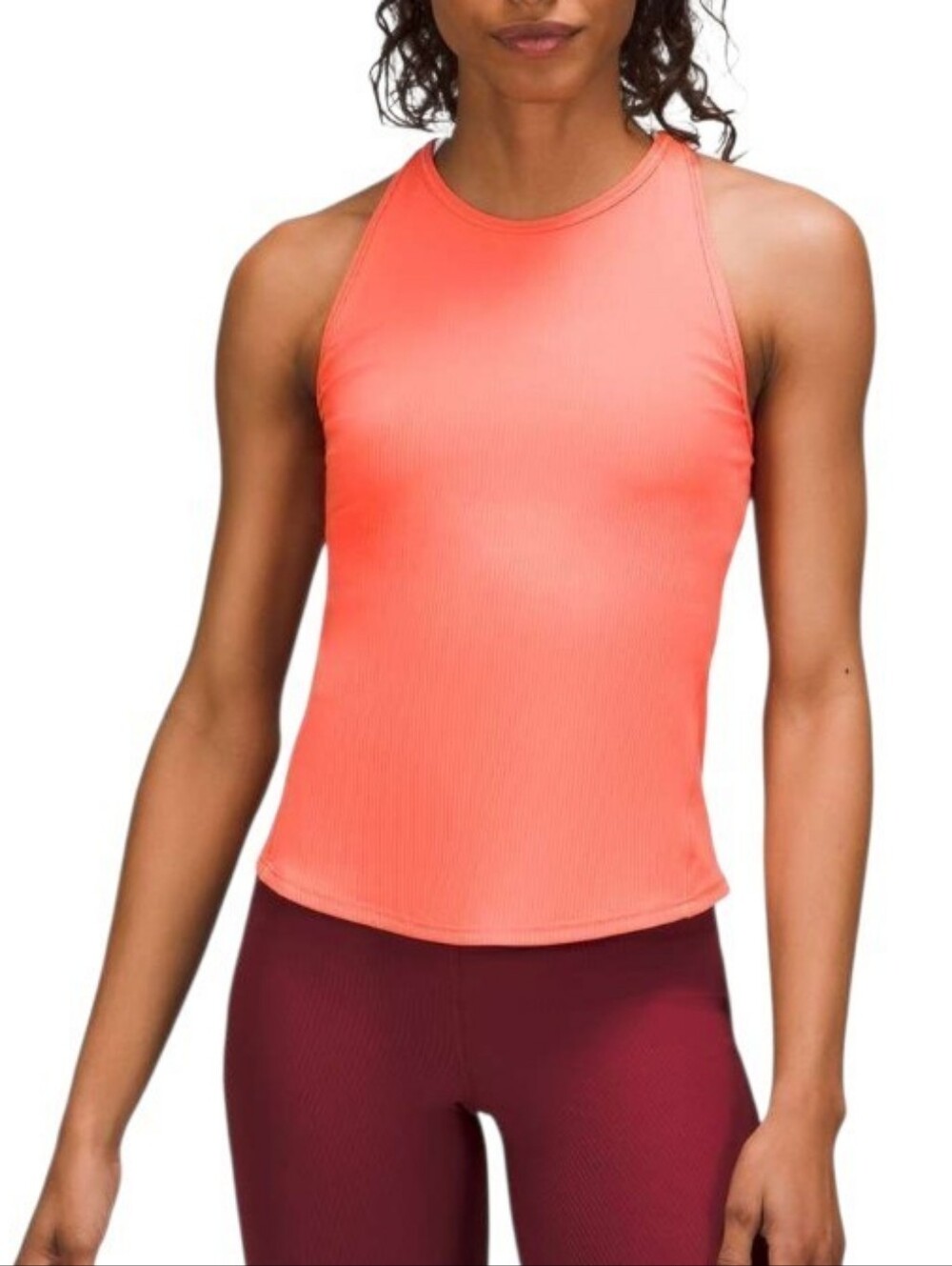 Lululemon Base Pace Ribbed Tank Top - Raspberry Cream